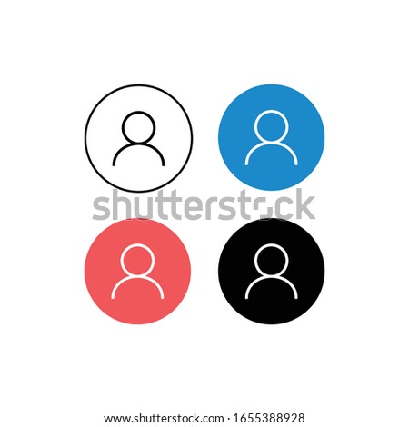 design profile icon avatar Vector Template