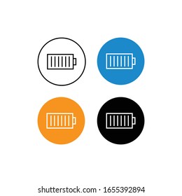 plantilla de vector de batería de perfil de diseño