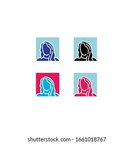 design Profile Icon Female Vector template