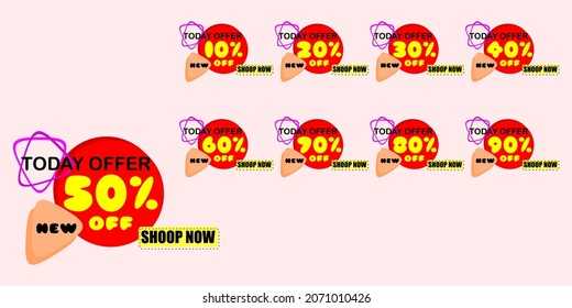 DESIGN FOR PROMO 10% - 90% discount