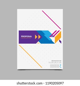 Design Proposal, vector template brochures, flyer business etc.