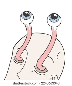 Diseño del dibujo de ojos inquisitivos