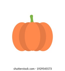 The design of the pumpkin fruit and vegetables flat icon vector illustration, this vector is suitable for icons, logos, illustrations, stickers, books, covers, etc.