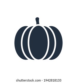 The design of the pumpkin fruit and vegetables glyph icon vector illustration, this vector is suitable for icons, logos, illustrations, stickers, books, covers, etc.
