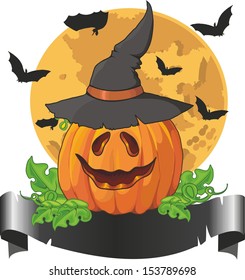 Design pumpkin hat for Halloween