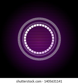 Design of purple circle light