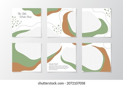 Design puzzle feed templates for promotion your product in social media