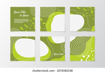 Design puzzle feed templates for promotion your product in social media