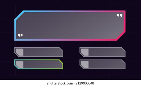 Design of quiz in gradient color. Question and answers template. Quiz game in tv show.