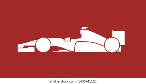 Design of racing car illustration