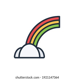 El diseño de la ilustración vectorial de la primavera de rainbobbw, este vector es adecuado para iconos, logos, ilustraciones, pegatinas, libros, cubiertas, etc.