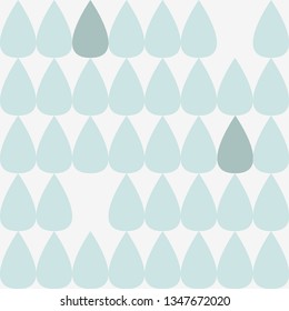 
Design of raindrops.Scandinavian style seamless pattern.