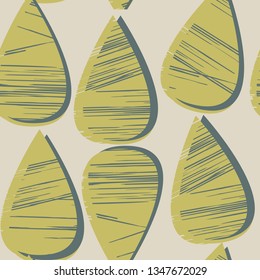 
Design of raindrops.Scandinavian style seamless pattern.