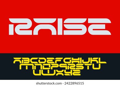 Design Raise Typeface Alphabet Typography Font Letter Text