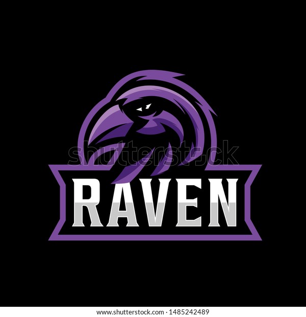 Vector De Stock Libre De Regalias Sobre Design Raven Logo Gaming Sport Team1485242489