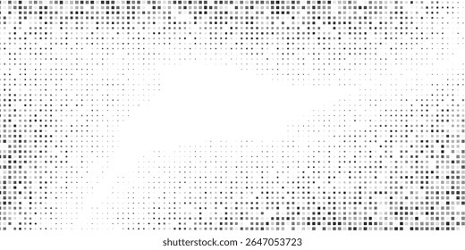 Design rectangkle mesh halftone gradient texture. Vanishing polka dot nice good
