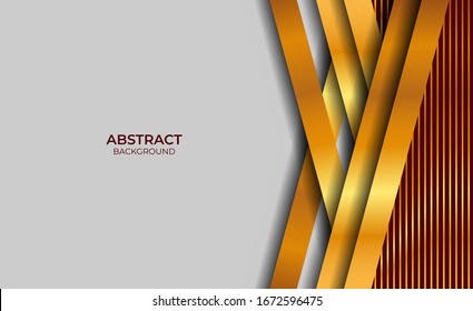 Diseño De Estilo Rojo Y Oro