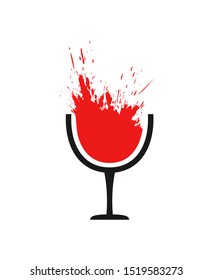 design of red splash drink