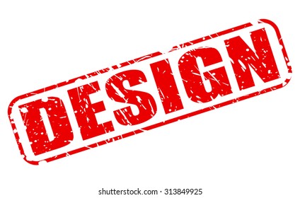 Design red stamp text on white