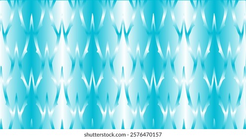 A design resembling frozen ice silhouettes with a gradient of light blue and white, evoking a cool and calming ambiance.