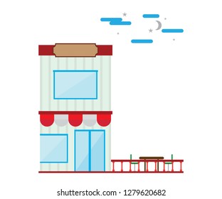Design restaurant vector cafe and store