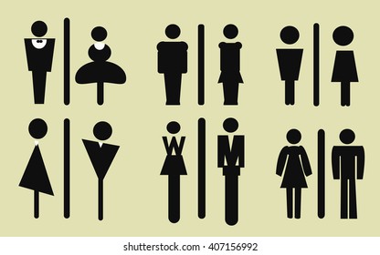 design restroom symbols