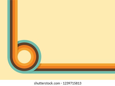 Design retro style background with copy space, illustration - vector.