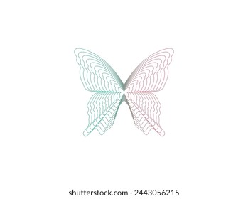 Design a retro warm feeling logo, mythic bucket list dreams monarch butterfly, elegant butterfly wings logo design logo blend scatterd decay balancce