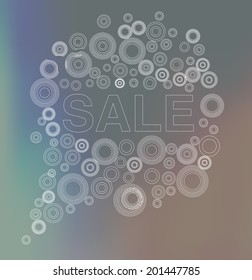 Design  retro web elements, thin line bubble