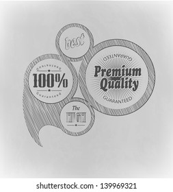 Design  retro web elements/ vector bubble