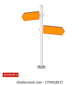 
DESIGN OF ROAD GUIDE, WITH FLAT STYLE