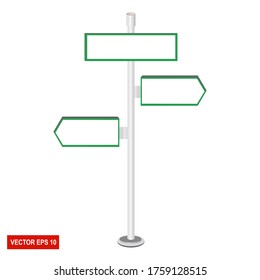 DESIGN OF ROAD GUIDE, WITH FLAT STYLE