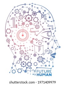 Design of robot head face
