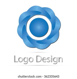 Design round logo element.