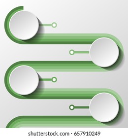 Design round shape. Modern infographic with four options.