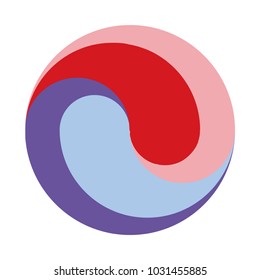 Design round vector logo template.Colorful ball pattern. You can use in the game, electronics, or creative design concepts Vector