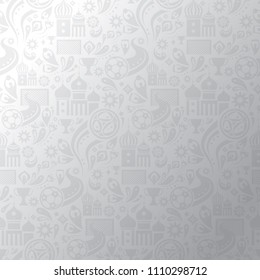Design of Russia vector illustration seamless pattern white gray background or world football 2018