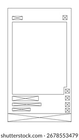 Design safe area template reels or story