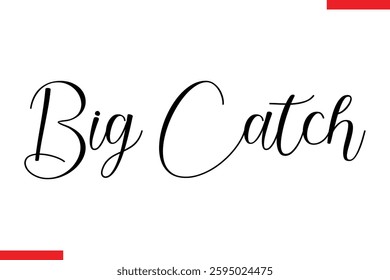 Design sale typography Text Big Catch 