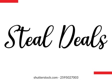 Design sale typography Text Steal Deals
