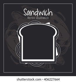 Design of sandwich, vector illustration