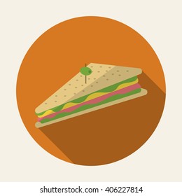 Design of sandwich, vector illustration