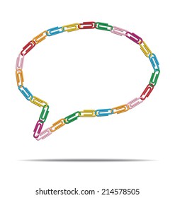 design of a sandwich-shaped circle created with clips 