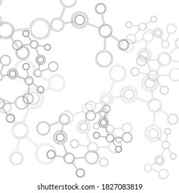Design-Wissenschaftskonzept. Vektorverbindungs-Molekül-Hintergrund