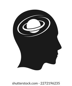 Icono de diseño de la cara de la ciencia