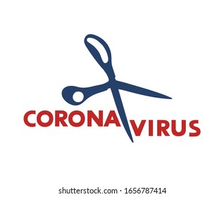 Design of scissors cutting coronavirus