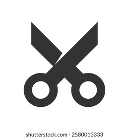 Design of scissors flat symbol