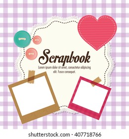 Design of Scrapbook icons, vector design