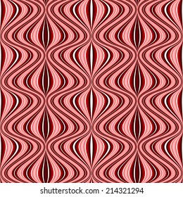 Design seamless colorful mosaic pattern. Abstract warped textured background. Vector art