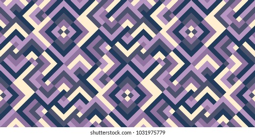 Design seamless colorful pattern. Abstract square geometric background. Vector Illustration.